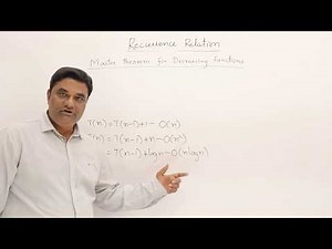 Masters Theorem Decreasing Function Video Lecture | Algorithms - Computer Science Engineering (CSE)