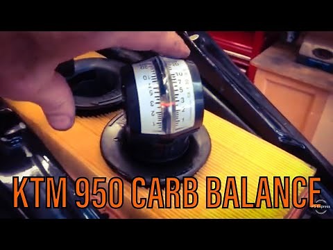 KTM 950 Carburetor Syncing / Carb Balance