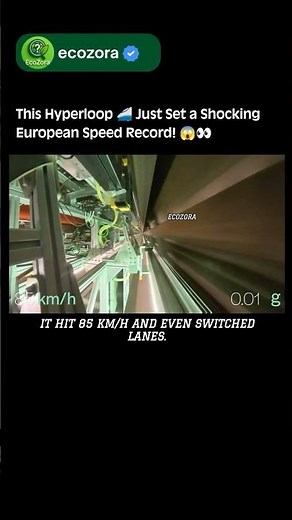 Europe Hyperloop Test Breaks Speed Record 🚄 ⚡😱 #technology #hyperloop #tech #innovation #science