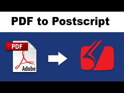 How to Convert PDF to Postscript File with Adobe Acrobat Pro DC 2020