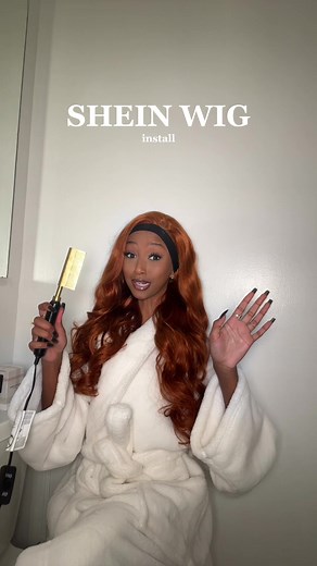 Trying Ginger Colored Wig Install from SHEIN