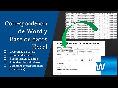 Combinar correspondencia entre Word y Excel Tutorial Completo 2021