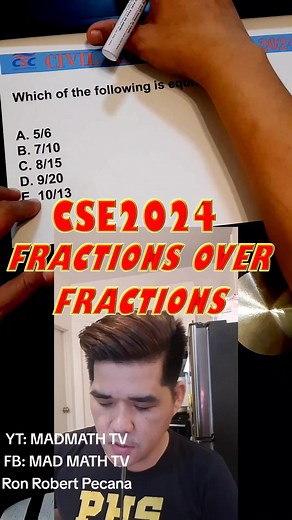 Civil Service Exam 2024: Numerical Ability Fractions Guide