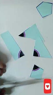 Exterior angles sum property of pentagon #maths #mathsactivity