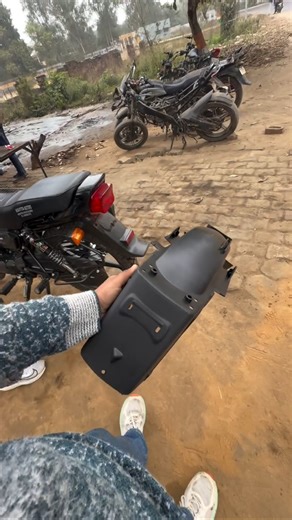 Splendor Back Mudguard Modify 😱 Look Changed Completely!Splendor Back Mudguard Cutting ❌ Full Sporty