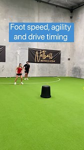 Check out this footwork, agility and drive timing drill. It uses different footwork patterns and prelims to help players perfect these kinds of movement. #netball #netballers #netballfamily #netballcoaching #netballtraining #netballdrills #coach #train #trainhard #training #coaching #oneonone #netballcoach #preseason #workhard #newskills #teamgirls #jointherevolution #netballskills #warmups #trainwithus #netballrevolutionhq #netrevhq | Netball Revolution