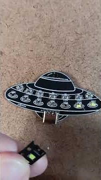 Creating an Alien ship - Adding the LEDs