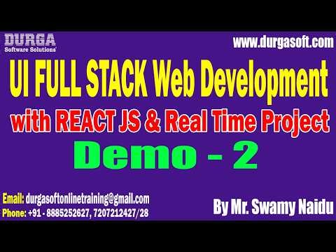 UI FULL STACK Web Development tutorials || Demo - 2 || by Mr. Swamy Naidu On 02-06-2026 @8PM (IST)