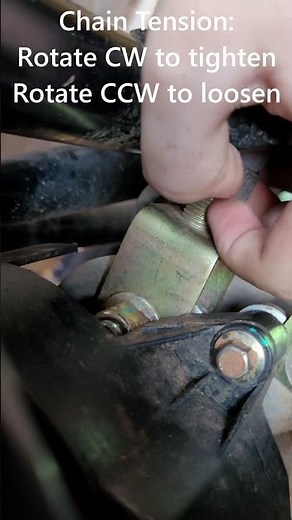 How to adjust the chain tension. #shorts