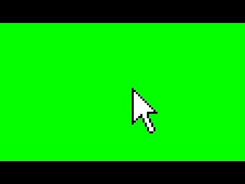 Cursor click green screen with sound