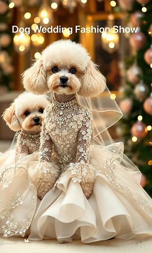 “Luxury Dog Wedding Dress – Fit for a Queen! 👗🐶”