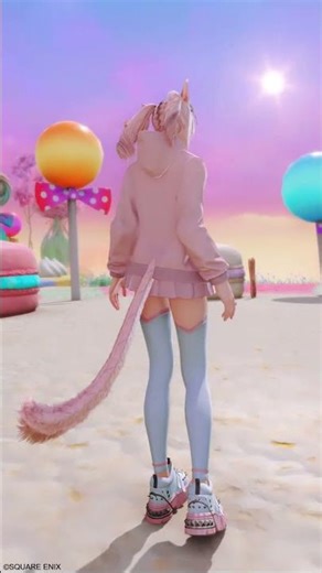[ #FF14 ] フェスティバルフーディーを使ったミラプリ🩷 Made a Festival Hooded Tunic glam🎀 #ffxiv