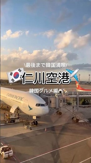 ✈️仁川空港第1ターミナルグルメ #韓国旅行 #韓国vlog #仁川 #仁川空港 #韓国料理