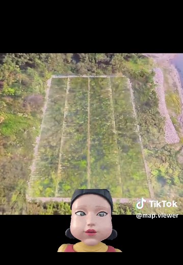 Exploring Squid Game Island on Google Earth