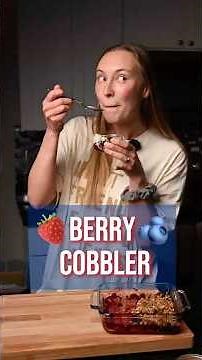 My Favorite Mixed Berry Cobbler That Tastes Like Summer ☀️ Easy Dessert Recipe 🍓🫐