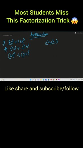 ⚡ Learn This Factorization Formula Once & Never Forget It! #shorts