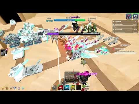 Defeating Frost Spirit with 1.5 million HP