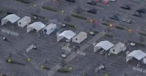 Ikea parking lot in London becomes coronavirus testing area for health care workers