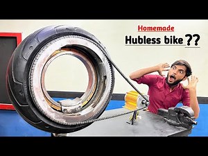 Making Hubless Wheel Motorcycle At home Part-1 || DIY Project ||@CreativeScienceOfficial