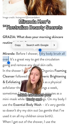 3 BEAUTY SECRETS MIRANDA KERR'S AUSTRALIAN GRANDMA TAUGHT HER 😍 Miranda Kerr swears by the beauty tips her Australian grandma passed down to her! 😍 From skincare to glow-up secrets, check out these timeless beauty hacks. Have any beauty secrets from your family? #BeautySecrets #MirandaKerr #GrandmaBeauty #SkincareTips #GlowUp #BeautyHacks #TimelessBeauty #AustralianBeauty #FamilySecrets #SkincareRoutine | Melody Ezgi Aslan