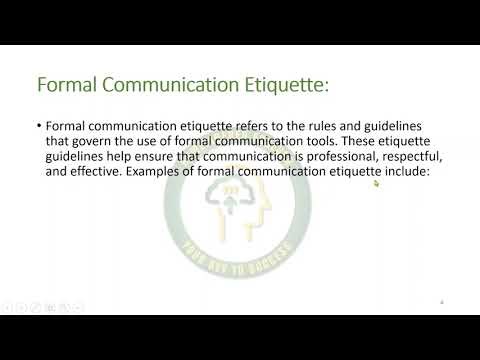 formal communication tools in ICT