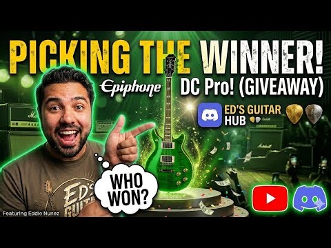 Winner of the Epiphone DC Pro