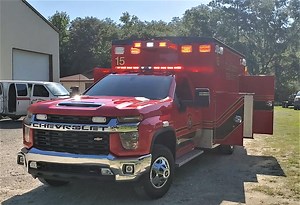 Clay County Fire Rescue took delivery of a Braun Ambulances Express Plus Rescue. Rescue features: - Chevy 3500 HD gas chassis - EZ Glide™ door - All aluminum cabinets - Custom interior layout - Stryker Power Load Thank you Chief Motes and Clay County for your partnership. | Ten-8 Fire & Safety
