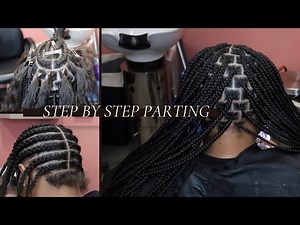 DETAILED HOW TO PART BOXES FOR KNOTLESS/BOX BRAIDS/BRICK LAYERING