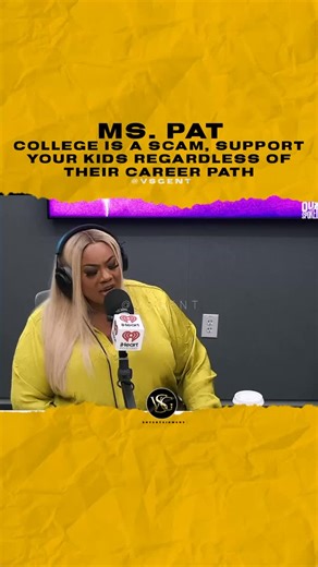 @comediennemspat College is a scam, Support your kids regardless of their career path. #mspat 🎥 @tsmadison | VSG entertainment