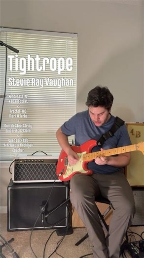 Tightrope - #stevierayvaughan #guitarcover #blues #srv #dumble #fender #bluesguitar #guitarsolo