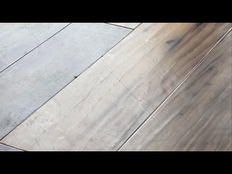 Badly Scratched New Karndean - Floor Repair - UK