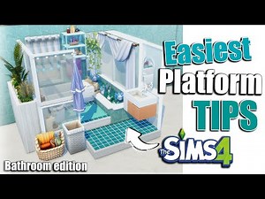 The Easiest and Best Platform tips (part 3 - BATHROOM) #sims4platform #sims4ideas