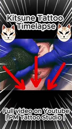 The Kitsune mask comes alive in ink 🎭✨