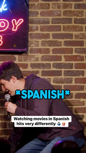 6.4K views · 56 reactions | Watching movies in #spanish hits different #standupcomedy #standupcomedian #standup #comedy #jokes #movies | Santi Espinosa | Facebook