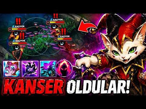 AP SHACO SUPPORT ile BOT LANE’i KİTLEDİM 😈 KANSER OLDULAR (No Commentary)