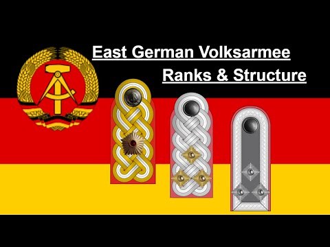 East German Guide #1: Army & Airforce Rank Structure