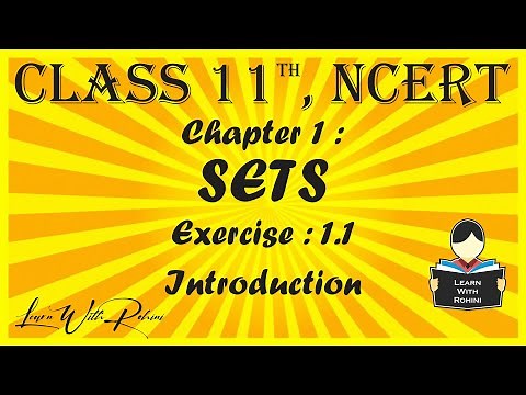 Sets | Chapter 1 | Exercise 1.1 | Introduction | NCERT | Maths |Tamil | class 11