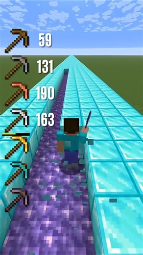 all pickaxe durability test on diamond blocks 😱 #explore