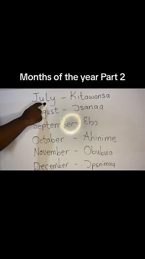 Months of the year part 2 #Twi#ghana#language#tourghana#months #study#language #twi#lesson#tourghana #language #study