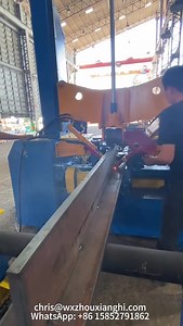 Wuxi Zhouxiang HZJ0818 H beam assembly machine finished in Thailand. | Wuxi Zhouxiang Cutting & Welding Equipment