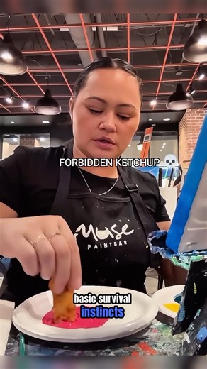 I accidentally ate my painting... 💀 #shorts