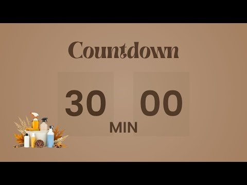 🧼 30-Minute Cleaning Timer | SpicedHoney Edition 🍯 Cozy Tidy-Up (No Music)