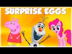 Play Doh Eggs Peppa Pig Frozen My Little Pony Toys