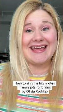 How to sing maggots for brains! Olivia Rodrigo #highnotes #singinglessons #vocalcoach #oliviarodrigo