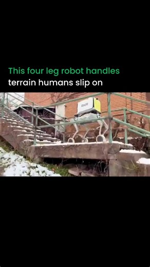 Artificial Intelligence (Ai) •Technology • Robotics | These new four leg delivery robots are getting wild. They can step over curbs, walk across ice, climb hills, and keep their balance even... | Instagram
