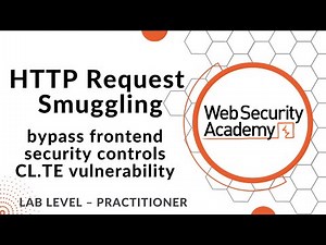 Lab: Exploiting HTTP request smuggling to bypass front-end security controls, CL.TE vulnerability