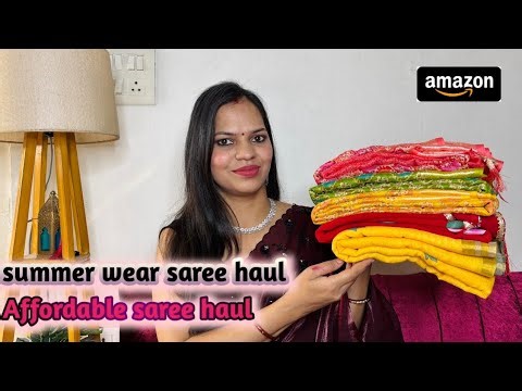 Amazon best daily wear saree haul || Affordable saree collection ||