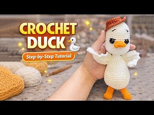 Crochet Duck 🦆 | Cute Amigurumi Duck Tutorial Step by Step