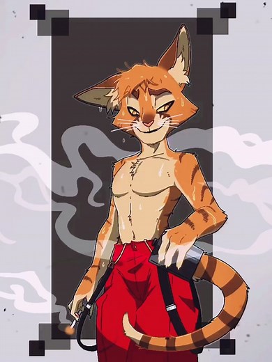 #lackadaisy hit there 1 mil goal which means we getting a season! So here is a smooth jazz Zib timelapse. Sit back and chill with some of that Sunset Rose Cocktail. 🥃 #lackadaisycats #art #timelapse #lackadaisyzib