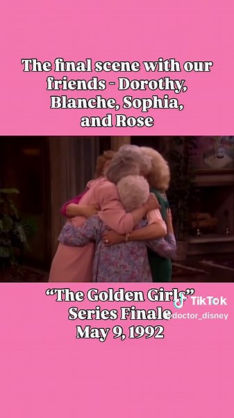 Late Night Disney Thoughts - The final episode of “The Golden Girls” may have ended 34 years ago today, but we will always thank them for being our friends! 🥲 During this final scene of the iconic sitcom, the ladies provided the usual laughs and emotional times, but one thing may have gone unnoticed by many for all these years. Right after her final words to Blanche, Sophia, and Rose…Dorothy breaks the fourth wall for a brief moment and looks directly into the camera 🎥 It’s one of those blink-